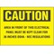Panduit Caution Warning Sign, Yellow PPS0710C141 - alternate 1